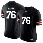 Men's Ohio State Buckeyes #76 Darryl Baldwin Black Nike NCAA College Football Jersey Supply VZC6044VX